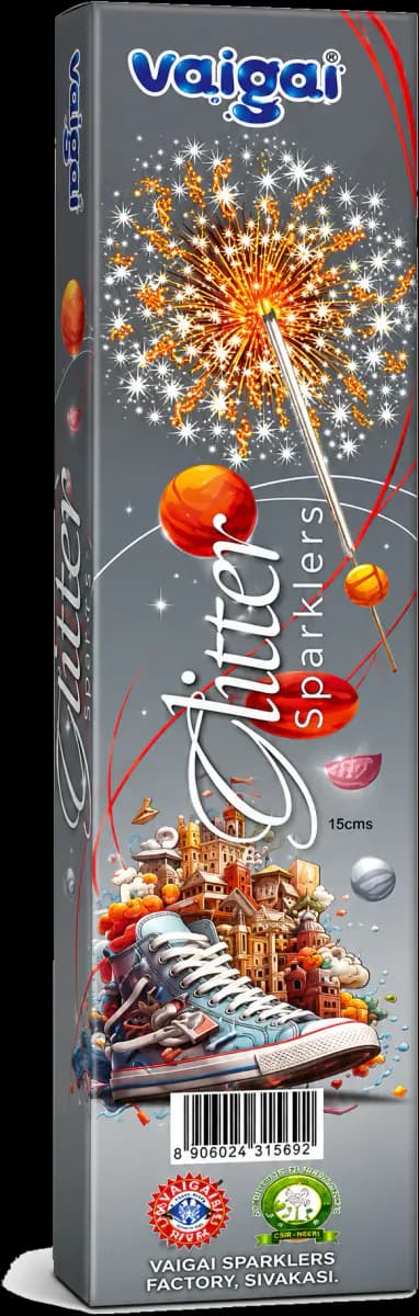 Glitter Sparklers 15 cm — Sri Vaigai