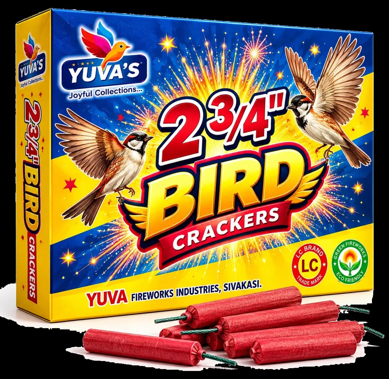 2 3/4" Bird Crackers — Yuva’s