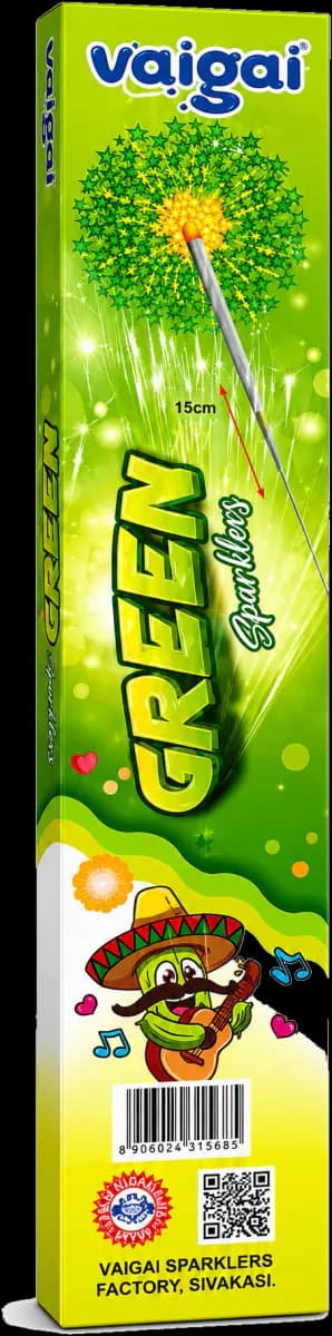7 cm Green Sparklers — Yuva’s